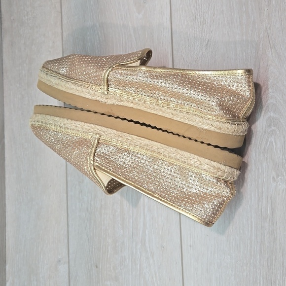 Michael Michael Kors  KendricGlitter Espadrille Platform Loafer  shoes 9.5M - Picture 9 of 14